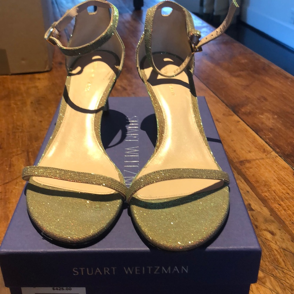 Gold Open-Toe Dressy Sandals